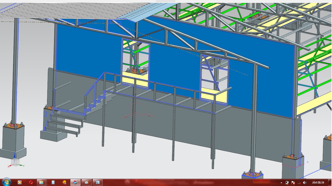 农场大棚仓库模型3D图纸 UG格式